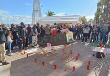 Cientos de personas acompañan la protesta de Stop Biogás Mar Menor