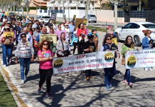 Cientos de personas se manifiestan en San Javier contra la macroplanta de Biogás