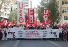 La clase trabajadora toma las calles de la capital murciana en el Primero de Mayo: trabajo digno, jornada justa y salarios que alcancen