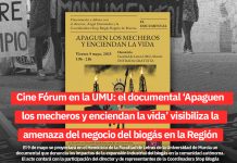 Cine Fórum en la UMU: el documental ‘Apaguen los mecheros y enciendan la vida’ visibiliza la amenaza del negocio del biogás en la Región