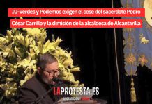 IU-Verdes y Podemos exigen el cese del sacerdote Pedro César Carrillo y la dimisión de la alcaldesa de Alcantarilla tras un pregón plagado de machismo
