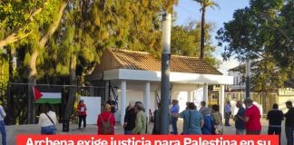Archena exige justicia para Palestina en su concentración mensual
