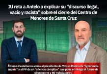 Exclusiva | IU reta a Antelo a explicar su “discurso ilegal, vacío y racista” sobre el cierre del Centro de Menores de Santa Cruz