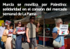 Murcia se moviliza por Palestina: solidaridad en el corazón del mercado