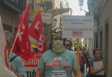 Los bomberos forestales de la Región de Murcia cumplen su cuarta jornada de movilización exigiendo condiciones laborales dignas