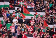 El Athletic Club de Bilbao se convierte en el primer equipo de LaLiga en rendir un homenaje oficial a Palestina