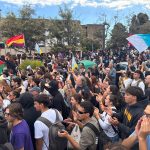 Antifascistas responden a acto ilegal de Vito Quiles en la Universidad de La Laguna Concentración antifascista en la ULL | Foto: @ACEull