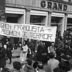 Colectivos juveniles de Murcia reavivan la memoria obrera frente a la represión franquista Manifestación antifranquista en los años 70 Manifestación antifranquista en los años 70