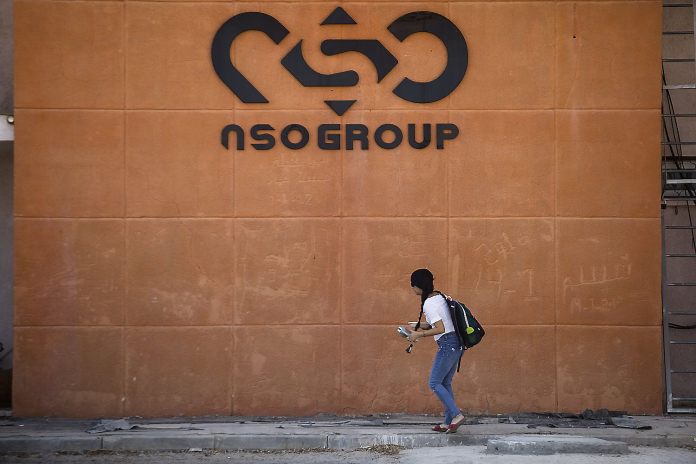 La fachada de una de las sucursales de la empresa israelí NSO Group. Amir Levy / Getty Images La fachada de una de las sucursales de la empresa israelí NSO Group. Amir Levy / Getty Images