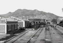 IU propone que Lorca albergue una escuela técnica de RENFE y estudios de FP en mantenimiento ferroviario Vista de la estación de Lorca-San Diego a comienzos del S. XX | Dominio público