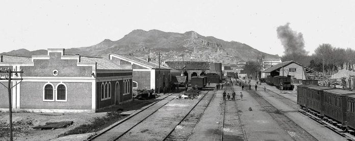 Vista de la estación de Lorca-San Diego a comienzos del S. XX | Dominio público