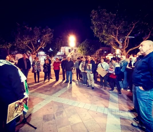 Archena mantiene viva la solidaridad con Palestina en la concentración mensual más constante de la Región de Murcia