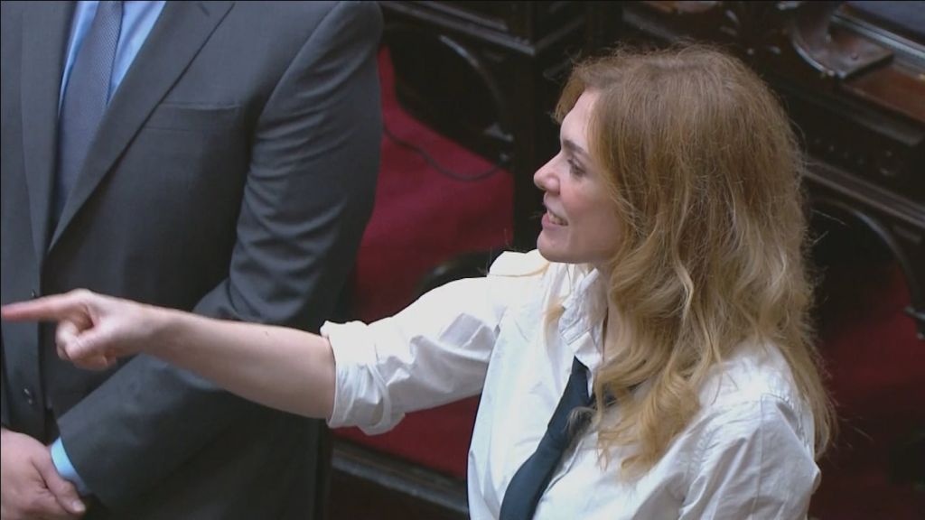 Lilia Lemoine a los gritos en el Congreso. (Foto: Cámara de Diputados) Lilia Lemoine a los gritos en el Congreso. (Foto: Cámara de Diputados)