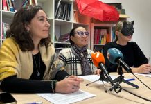 CATS reclama políticas basadas en derechos humanos y la despenalización del trabajo sexual Representantes de la Asociación CATS en la rueda de prensa celebrada esta mañana en su sede en Murcia | Dominic D. Skerrett