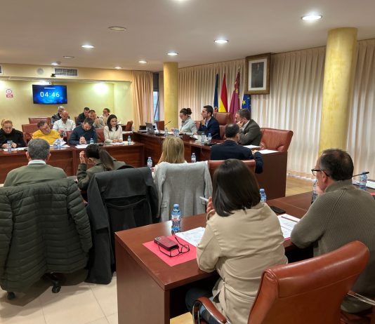 Fotografía del Pleno Municipal de Águilas del día 30 de diciembre de 2025 | Dominic D. Skerrett