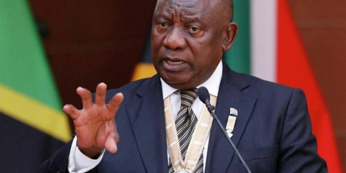Imagen de archivo del presidente sudafricano Cyril Ramaphosa Imagen de archivo del presidente sudafricano Cyril Ramaphosa