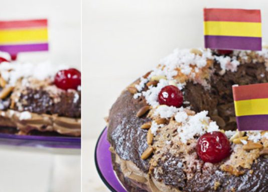 IU-Verdes celebra este domingo en Murcia su tradicional Roscón Republicano con cultura, poesía y música Imagen de archivo de un roscón de reyes con banderas republicanas