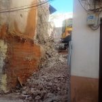 IU acusa al alcalde, Fulgencio Gil, de abandonar la calle Cava y condenar al deterioro el casco histórico de Lorca Imagen de un derrumbe en la Calle Cava | IU-Verdes Lorca