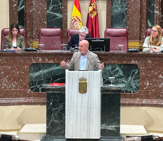 IU-Verdes denuncia que el Gobierno regional de López Miras solo ha ejecutado el 5,9 % de las ayudas al alquiler mientras cientos de familias siguen esperando desde 2022 El diputado regional de IU, Jose Luis Álvarez-Castellanos, desde la tribuna de la Asamblea Regional de Murcia | Dominic D. Skerrett