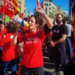 Movilización masiva de docentes catalanes hoy en huelga luchando por mejores condiciones laborales, reducción de burocracia y más recursos para los centros públicos Miles de docentes movilizadas en Cataluña | PCTC
