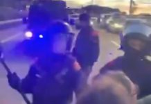 La Intersindical denuncia cargas policiales y uso de la fuerza desproporcionada contra docentes en huelga