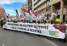 Los médicos se concentran frente a la Consejería de Sanidad en Murcia para exigir un estatuto propio y mejoras laborales Movilización de este lunes en Murcia | Dominic D. Skerrett