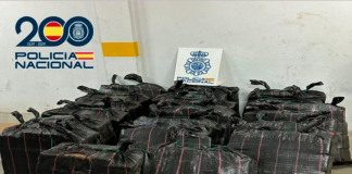 Imagen de archivo de una incautación de más de una tonelada de cocaína oculta en un contenedor procedente de Sudamérica | Policía Nacional