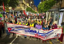 Fotogalería | Manifestación en Murcia contra el bloqueo de Estados Unidos a Cuba
