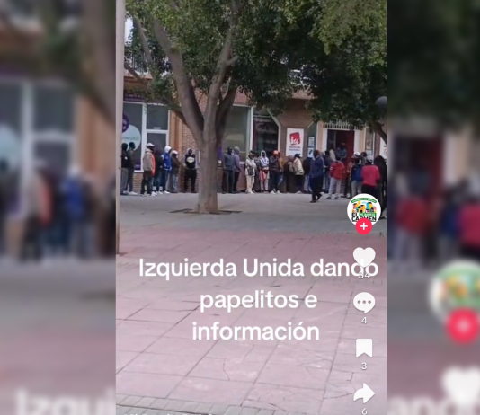 Captura de pantalla de uno de los ataques fascistas en redes sociales | Tiktok