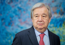 El secretario general de la ONU condena los ataques de EE.UU. e Israel contra Irán en una reunión de emergencia del Consejo de Seguridad El secretario general de la ONU, António Guterres, asiste a una reunión en la sede europea de las Naciones Unidas en Ginebra el 23 de febrero.