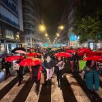 Cerca de mil personas desafían la lluvia en Murcia en la marcha del Bloque Antirracista y Anticolonial del 8M