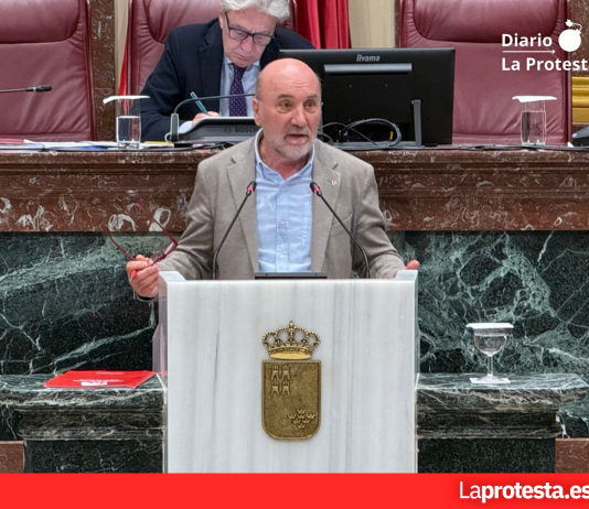 IU-Verdes critica la falta de planificación en la moción sobre regadíos sociales aprobada en la Asamblea Regional Imagen de archivo del diputado regional de IU-Verdes Jose Luis Álvarez-Castellanos en el pleno de la Asamblea Regional de Murcia | Dominic D. Skerrett