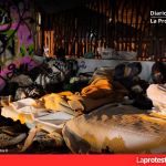 Murcia al límite: pobreza crónica y prioridades bajo sospecha en la era de la extrema derecha de Ballesta y Vox Personas sin hogar durmiendo bajo el puente del Malecón en Murcia | Aquiles L. Ros ©