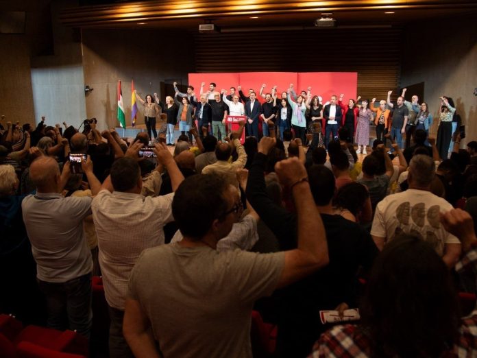 Ante un salón de actos de la sede de UGT lleno ha tenido lugar la celebración del 40 aniversario en Madrid | IU