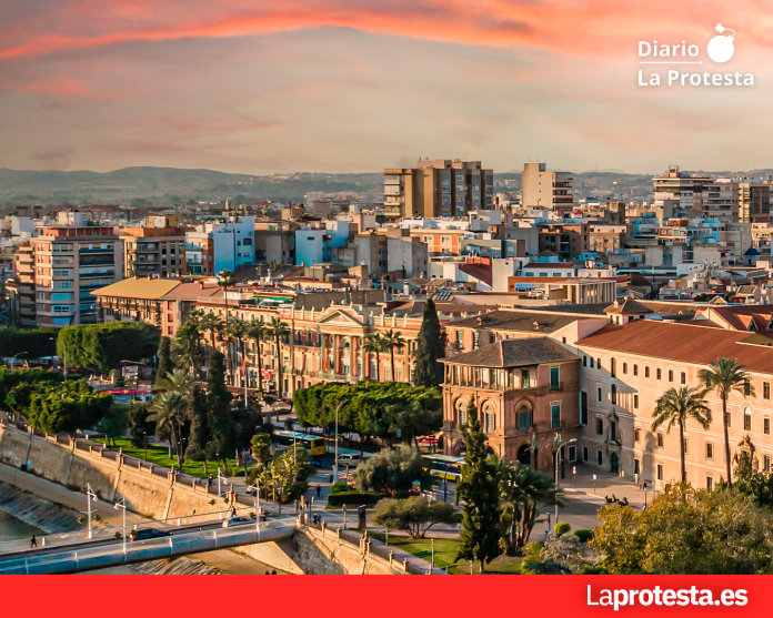 Vista aérea de la capital del Segura | Ayto. Murcia