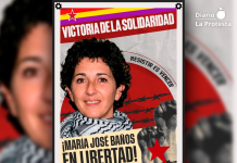 La presa comunista María José Baños queda en libertad tras una intensa campaña de solidaridad y presión social