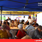 El Ateneo Republicano de Archena cierra sus XX Jornadas de Memoria Democrática con una comida popular en el cine de verano Más de un centenar de asistentes acudieron este domingo a la cita republicana en el Valle del Ricote | Ángel Verdú