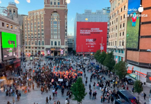 Falange se estrella en Madrid: apenas 150 ultras y retirada ante el bloqueo antifascista