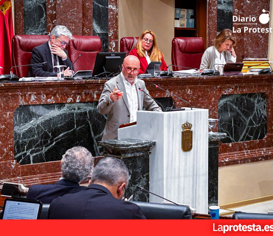 IU-Verdes y Podemos exigen transparencia total en el cribado de cáncer de mama y acusa al Gobierno regional de falta de datos y fallos en el programa El diputado regional de IU-Verdes Jose Luis Álvarez-Castellanos, esta mañana durante la comparecencia del Consejero Juan José Pedreño | Dominic D. Skerrett