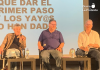 Yay@flautas llama en Murcia a reconstruir una izquierda unida frente al rearme y el fascismo: “O nos unimos o seremos barridas” De izq. a der.: Antonio Garcia, Joaquín Sánchez y Hector Illueca | Foto: Diego Jiménez