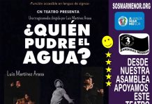 “¿Quién pudre el agua?” aterriza en Murcia el 19 de junio con una crítica a la especulación y el poder Cartel del acto del día 19 de junio