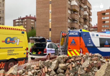 Imagen de archivo de un derrumbe causado por un terremoto en Murcia | Foto.- Huermur