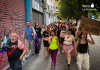 La Plaza Circular, la Consejería de Sanidad, la Universidad de Murcia y el CSA Espacio Ajuntaera fueron algunos de los escenarios de la ruta crítica celebrada con motivo del 28J | Dominic D. Skerrett