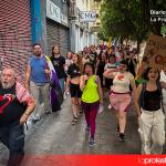 La Plaza Circular, la Consejería de Sanidad, la Universidad de Murcia y el CSA Espacio Ajuntaera fueron algunos de los escenarios de la ruta crítica celebrada con motivo del 28J | Dominic D. Skerrett