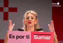 Sumar al borde de la desintegración entre dimisiones, denuncias internas y una crisis que amenaza su supervivencia La Vicepresidenta del Gobierno y exlíder de Movimiento Sumar, Yolanda Díaz, durante un mitin | Foto.- Sumar