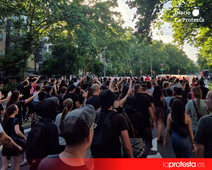 Movilización antifascista del pasado sábado en Barcelona | @Miquel_R (X) Movilización antifascista del pasado sábado en Barcelona | @Miquel_R (X)