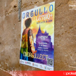 GALACTYCO proyecta este martes ‘Arcoiris en blanco y negro’ en el Aula de Cultura de la Fundación Mediterráneo Cartel informativo instalado en una calle del centro de Cartagena | Colectivo Galactyco