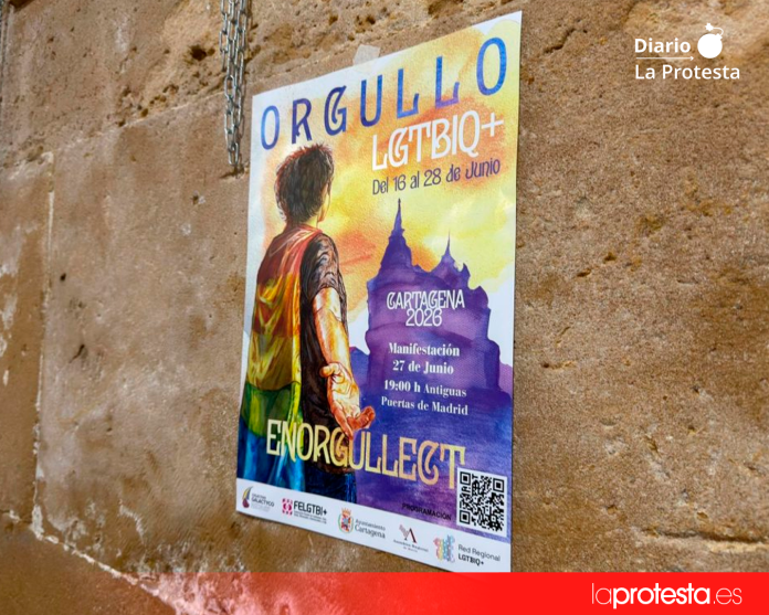 Cartel informativo instalado en una calle del centro de Cartagena | Colectivo Galactyco Cartel informativo instalado en una calle del centro de Cartagena | Colectivo Galactyco