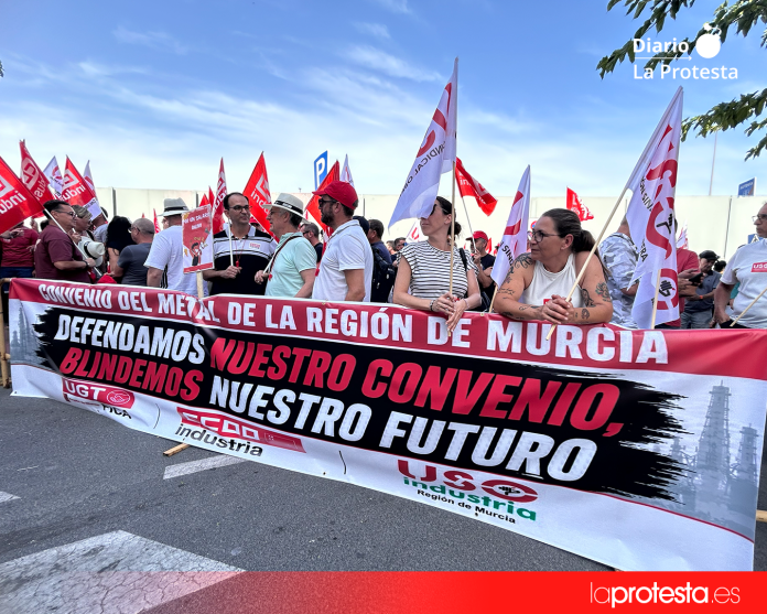 Movilización del sector del metal en Murcia bajo el lema “Defendamos nuestro convenio, blindemos nuestro futuro” | Dominic D. Skerrett