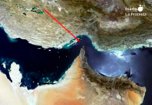 La victoria estratégica paradójica: cómo Irán transformó las pérdidas militares en influencia política después de la guerra de 2026 desde satelite Vista satelital del Estrecho de Ormuz, uno de los principales puntos de estrangulamiento del comercio energético mundial y eje estratégico clave | straitof-hormuz.com